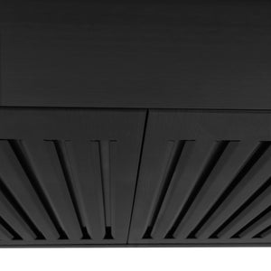 ZLINE Convertible Vent Wall Mount Range Hood in Black Stainless Steel