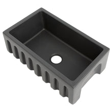 Load image into Gallery viewer, ZLINE Venice Farmhouse Reversible Fireclay Sink in Charcoal - FRC5119-CL-30