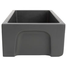 Load image into Gallery viewer, ZLINE Venice Farmhouse Reversible Fireclay Sink in Charcoal - FRC5119-CL-30