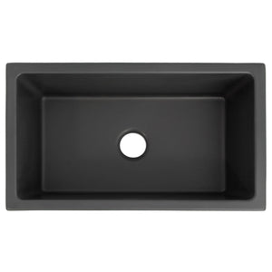 ZLINE Venice Farmhouse Reversible Fireclay Sink in Charcoal - FRC5119-CL-30