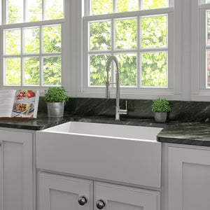 ZLINE 33" Venice Farmhouse Reversible Fireclay Sink