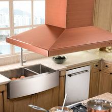 Load image into Gallery viewer, ZLINE 36&quot; Designer Series Copper Island Mount Range Hood