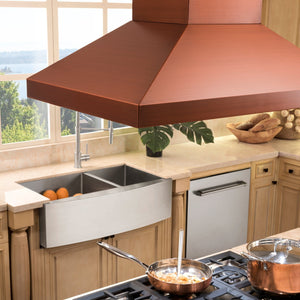 ZLINE 36" Designer Series Copper Island Mount Range Hood