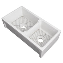 Load image into Gallery viewer, ZLINE 36&quot; Palermo Farmhouse Reversible Fireclay Sink in White Gloss