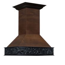 Load image into Gallery viewer, ZLINE 36&quot; Wooden Island Mount Range Hood in Antigua and Walnut