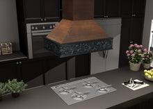 Load image into Gallery viewer, ZLINE 36&quot; Wooden Island Mount Range Hood in Antigua and Walnut
