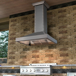 ZLINE Convertible Vent Designer Series Wall Mount Range Hood in DuraSnow™ Stainless Steel