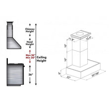 Load image into Gallery viewer, ZLINE Dual Remote Blower Designer Series Wooden Wall Mount Range Hood in Butcher Block