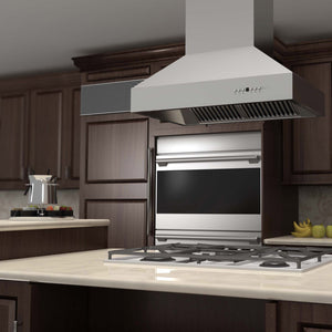 ZLINE Dual Remote Blower Island Mount Range Hood in Stainless Steel