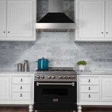 Load image into Gallery viewer, ZLINE Ducted DuraSnow® Stainless Steel Range Hood with Black Matte Shell (8654BLM)