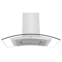 Load image into Gallery viewer, ZLINE Convertible Vent Island Mount Range Hood in Stainless Steel &amp; Glass