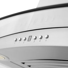 Load image into Gallery viewer, ZLINE Convertible Vent Island Mount Range Hood in Stainless Steel &amp; Glass