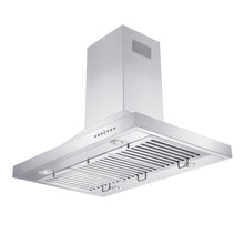 Load image into Gallery viewer, ZLINE Convertible Vent Island Mount Range Hood in Stainless Steel