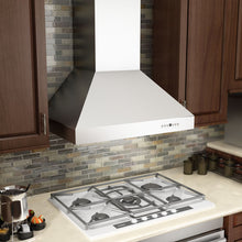 Load image into Gallery viewer, ZLINE Professional Convertible Vent Wall Mount Range Hood in Stainless Steel with Crown Molding