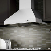 Load image into Gallery viewer, ZLINE Professional Convertible Vent Wall Mount Range Hood in Stainless Steel with Crown Molding