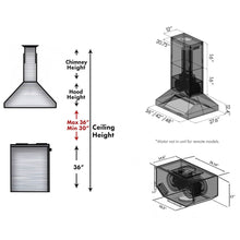 Load image into Gallery viewer, ZLINE Single Remote Blower Island Mount Range Hood in Stainless Steel