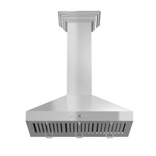 Load image into Gallery viewer, ZLINE Convertible Vent Wall Mount Range Hood in Stainless Steel with Crown Molding