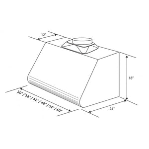 ZLINE Convertible Vent Under Cabinet Range Hood in Stainless Steel