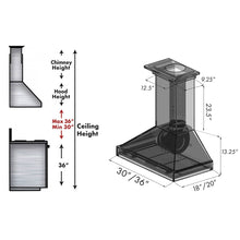Load image into Gallery viewer, ZLINE Ducted Unfinished Wooden Wall Mount Range Hood (KBUFC)