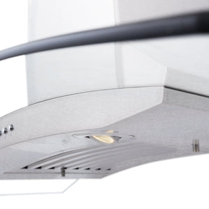 ZLINE Wall Mount Range Hood in DuraSnow® Stainless Steel & Glass