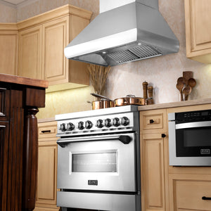 ZLINE Wall Mount Range Hood in Stainless Steel - Includes Remote Blower