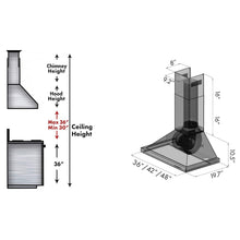 Load image into Gallery viewer, ZLINE Convertible Vent Wall Mount Range Hood in Stainless Steel (KB)