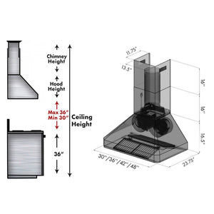 ZLINE Wall Range Hood in Stainless Steel