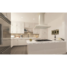 Load image into Gallery viewer, ZLINE Wooden Island Mount Range Hood in Cottage White - Includes Remote Motor
