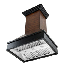 Load image into Gallery viewer, ZLINE Wooden Wall Mount Range Hood in Antigua and Hamilton - Includes Remote Motor