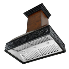 Load image into Gallery viewer, ZLINE Wooden Wall Mount Range Hood in Antigua and Walnut - Includes Dual Remote Motor