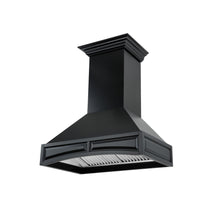 Load image into Gallery viewer, ZLINE Wooden Wall Mount Range Hood in Black - Includes Motor