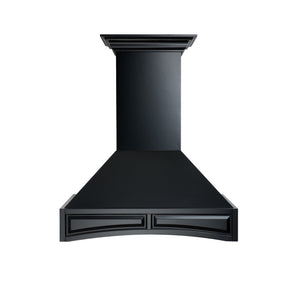 ZLINE Wooden Wall Mount Range Hood in Black - Includes Motor