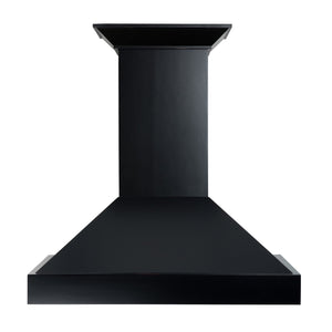 ZLINE Convertible Vent Wooden Wall Mount Range Hood in Black