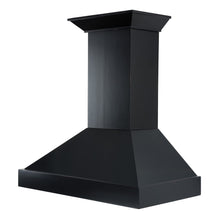 Load image into Gallery viewer, ZLINE Ducted Wooden Wall Mount Range Hood in Black with Remote Motor