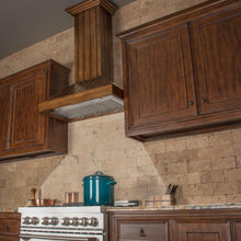 Load image into Gallery viewer, ZLINE Wooden Wall Mount Range Hood In Rustic Light Finish - Includes Motor