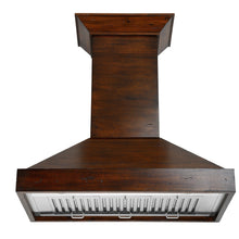 Load image into Gallery viewer, ZLINE Ducted Wooden Wall Mount Range Hood in Walnut with Remote Motor